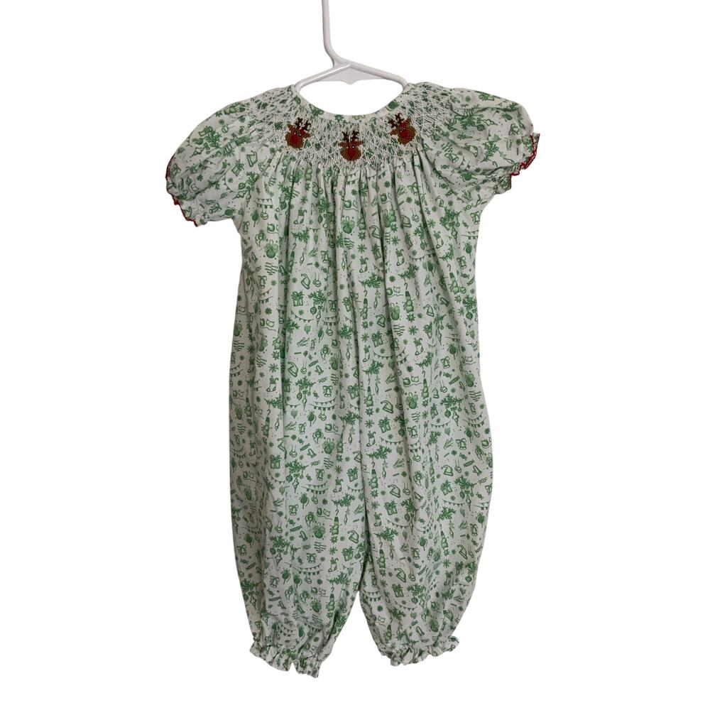 Classic Whimsy‎ Smocked Christmas Long Bubble size 18mo